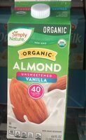 Organic almond milk