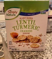 Lentil Turmeric Crackers