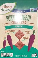 Purple carrot crackers