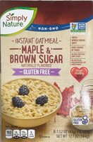 Instant oatmeal maple and brown sugar