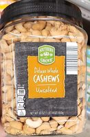 Deluxe Whole Cashews Unsalted
