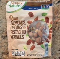 Raw Almonds, Pecans & Pistachio Kernels