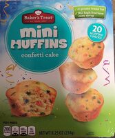 Mini muffins confetti cake