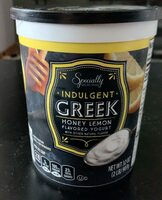 Indulgent Greek Lemon Flavored Yogurt with Honey with Other Natural Flavor