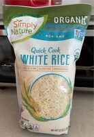 Organic quick cook white rice