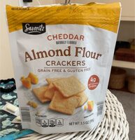 Cheddar almong flour crackers