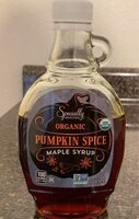 Organic pumpkin spice maple syrup