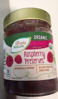 Organic Raspberry Pteserves