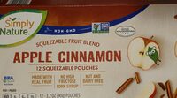 Apple Cinnamon squeezable fruit blend
