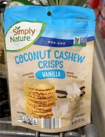 Coconut cashew crisps
