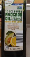 Avocado oil infused with lemon