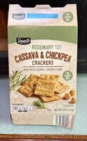 Cassava & chickpea crackers