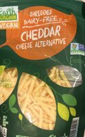 Shredded dairy free cheddar cheese alternative