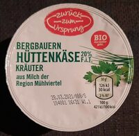 Bergbauern Hüttenkäse Kräuter
