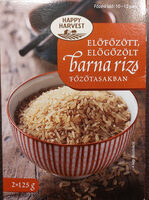Előfőzött, előgőzölt barnarizs főzőtasakban