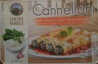 Cannelloni épninards et crème fraiche