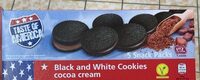 Black and White Cookies cocoa cream