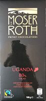 Chocolat Noir  Uganda 80%