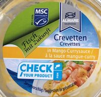 Crevettes à la sauce mangue-curry