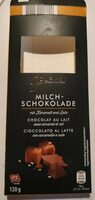 Chocolat au lait avec caramel et sel