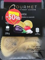 Ravioli z jajcevcem, paradiznikom in mocarelo