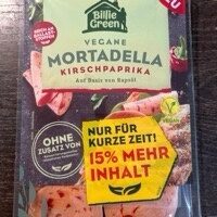 Vegane Mortadelle Kirschpaprika