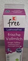 Frische laktosefreie Vollmilch