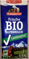 Frische Bio Alpenmilch Laktosefrei