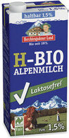 Haltbare Bio Alpenmilch 1,5% Laktosefrei