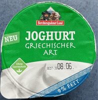 Joghurt griechischer Art