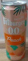 Alkoholfreies Bier mit Pfirsich-Geschmack