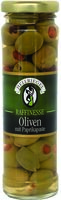Hellriegel Raffinesse Grüne Oliven mit Paprika