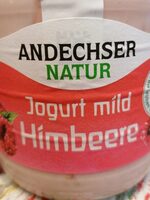Andechser Natur Joghurt mild Himbeere 4104060031304 demeter-Jogurt mild Himbeere**, 3,8% Fett im Milchanteil