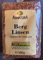 Berglinsen getrocknet
