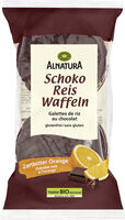 Reiswaffeln Zartbitter Orange