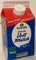Frische Vollmilch mind. 3,7%