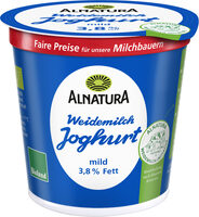 Weidemilch Joghurt Natur 3,8 %
