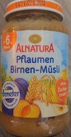 Pflaumen-Birnen-Müsli