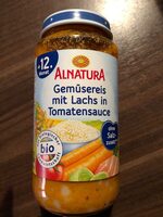 Gemüsereis mit Lachs