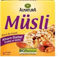 Barre de muesli érable et datte
