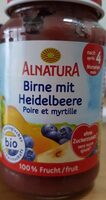 Alnatura Birne Mit Heidelbeere