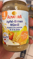 Muesli à la pomme et à la poire
