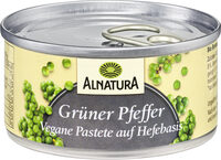 Grüner Pfeffer Vegane Paste auf Hefe-Basis