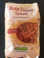 Rote Linsen Spirelli Nudeln