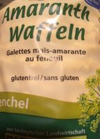 Bio Maiswaffeln mit Amaranth und Fenchelsamen, glutenfrei