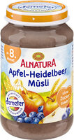 Apfel-Heidelbeer-Müsli