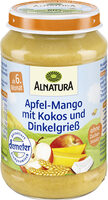 Apfel-Mango mit Kokos und Dinkelgrieß (ab 6. Monat)