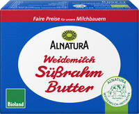 Weidemilch Süßrahmbutter