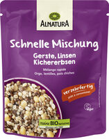 Gerste, Kichererbsen, Linsen