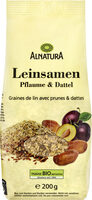Leinsamen Pflaume und Dattel